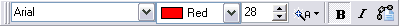 Format toolbar